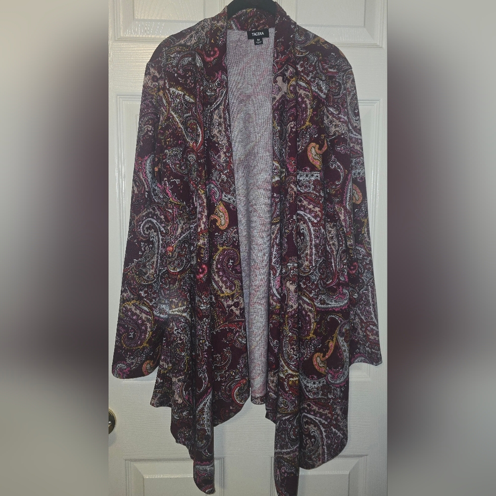 Paisley‎ print cardigan